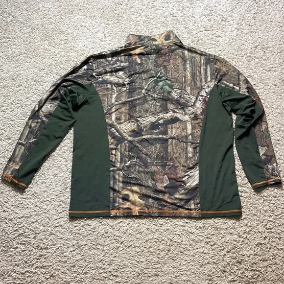 EUC Mossy Oak Break Up Infinity Quarter Zip Camoflauge Pullover Jacket Size XL - Picture 5 of 8